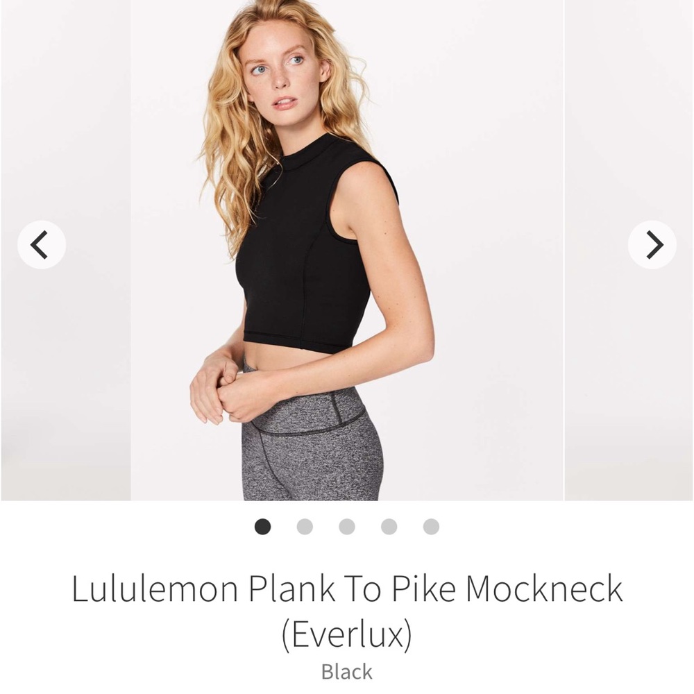 Lululemon Pike to Plank mock neck top
